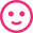 pink smiley face icon