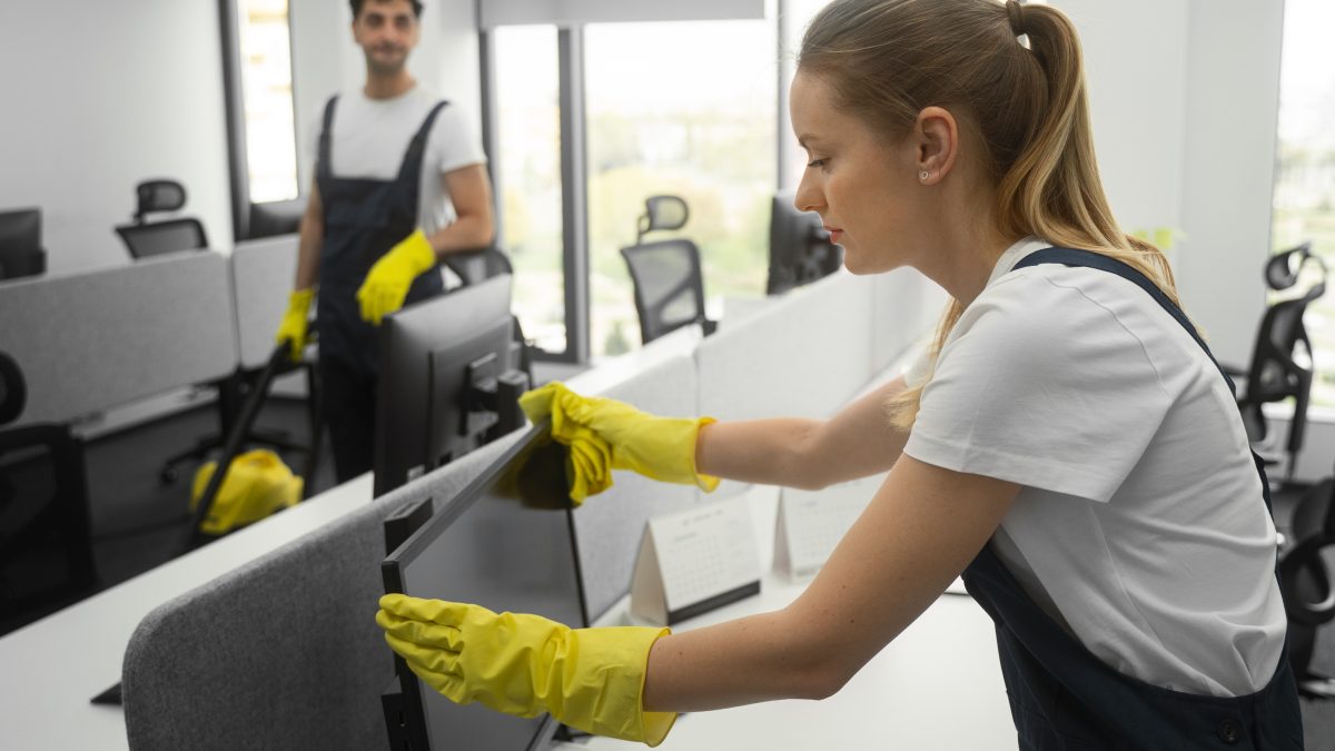 Staff performing Office and Commercial Cleaning